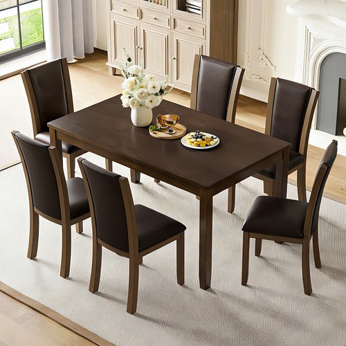 Modern piece dining table - modern, 7-piece