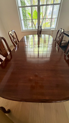 Piece dark wood rectangular - dark,